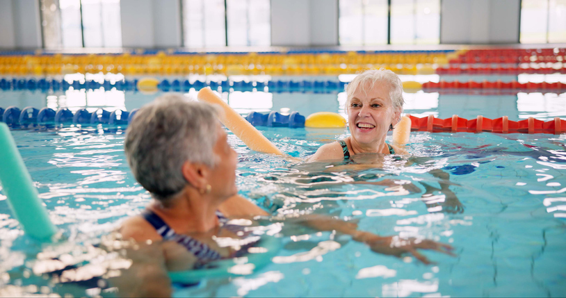 Seniors swimming