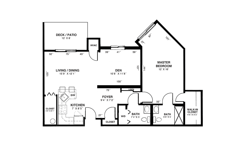 The York II floor plan thumbnail